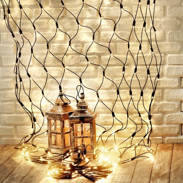 Weihnachtsbeleuchtung^DecoWoerner LED Profi Lichternetz System IP67, 250 Cm Ohne Zuleitung