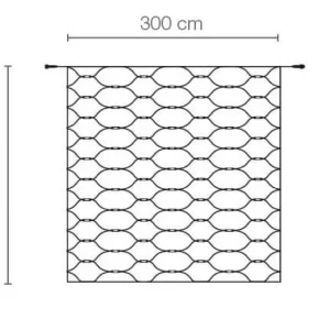 Weihnachtsbeleuchtung^DecoWoerner LED Profi Lichternetz System IP20, 300 Cm Ohne Zuleitung