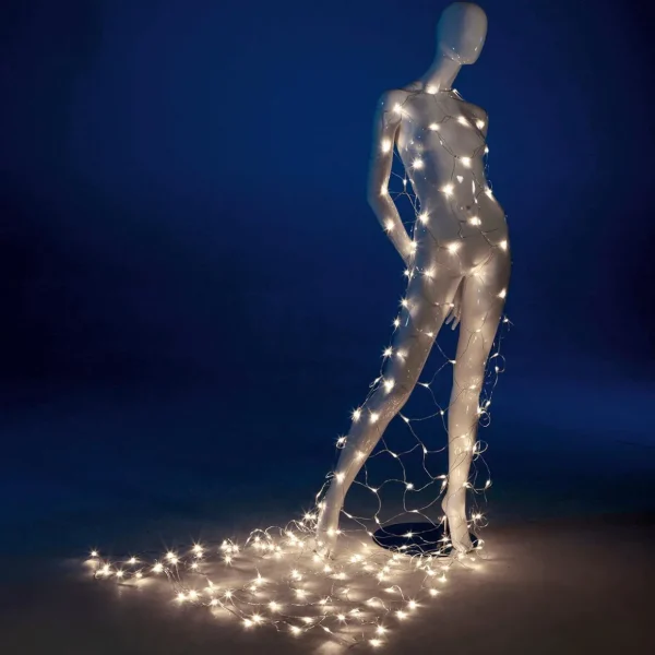 Weihnachtsbeleuchtung^DecoWoerner LED Profi Lichternetz System IP20, 250 Cm Ohne Zuleitung, Klar