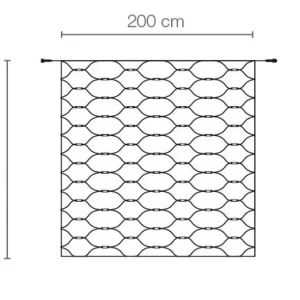 Weihnachtsbeleuchtung^DecoWoerner LED Profi Lichternetz System IP67, 200 Cm Ohne Zuleitung