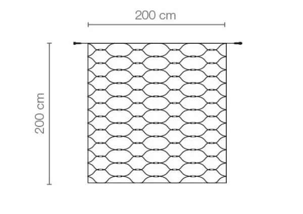 Weihnachtsbeleuchtung^DecoWoerner LED Profi Lichternetz System IP67, 200 Cm Ohne Zuleitung