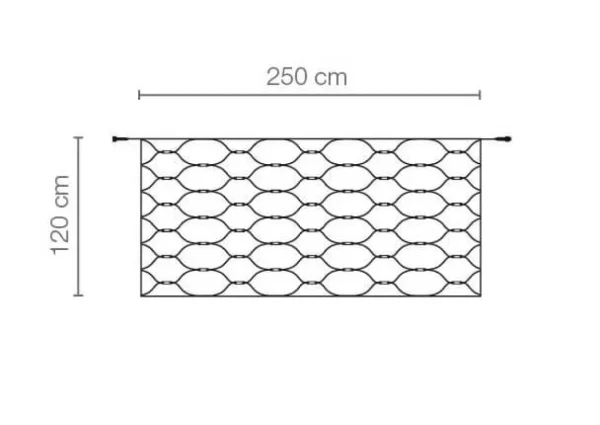 Weihnachtsbeleuchtung^DecoWoerner LED Profi Lichternetz System IP67, 250 Cm Ohne Zuleitung
