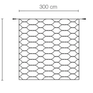 Weihnachtsbeleuchtung^DecoWoerner LED Profi Lichternetz System IP67, 300 Cm Ohne Zuleitung