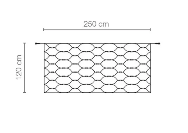 Weihnachtsbeleuchtung^DecoWoerner LED Profi Lichternetz System IP67, 250 Cm Ohne Zuleitung