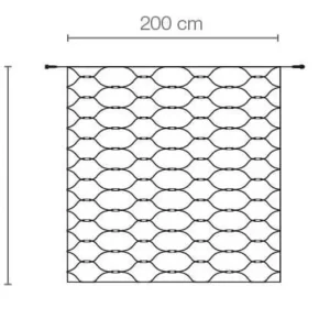 Weihnachtsbeleuchtung^DecoWoerner LED Profi Lichternetz System IP20, 200 Cm Ohne Zuleitung