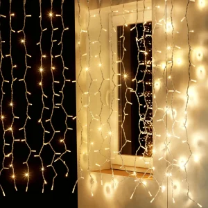 Weihnachtsbeleuchtung^DecoWoerner LED Profi Lichtvorhang System IP67, 150 Cm, Ohne Zuleitung