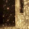 Weihnachtsbeleuchtung^DecoWoerner LED Profi Lichtvorhang System IP67, 300 Cm Ohne Zuleitung, schwarz