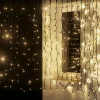 Weihnachtsbeleuchtung^DecoWoerner LED Profi Lichtvorhang System IP67 150 Cm schwarz