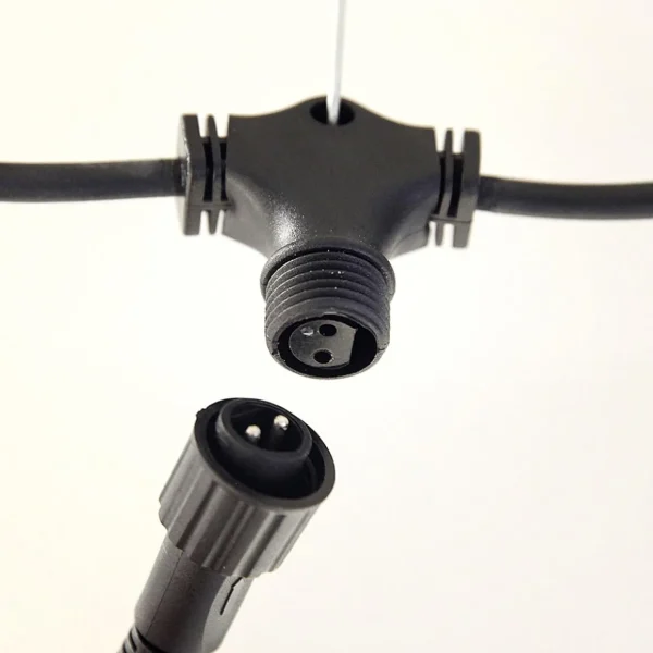 Weihnachtsbeleuchtung^DecoWoerner LED Profi Lichtvorhang System IP67, 500 Cm Ohne Zuleitung, Schwarz