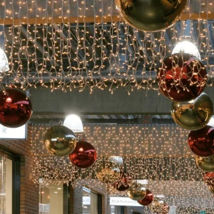 Weihnachtsbeleuchtung^DecoWoerner LED Profi Lichtvorhang System IP20, 300 Cm Ohne Zuleitung weiß