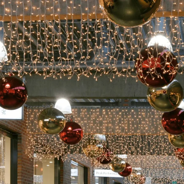 Weihnachtsbeleuchtung^DecoWoerner LED Profi Lichtvorhang System IP20, 300 Cm Ohne Zuleitung weiß