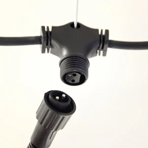 Weihnachtsbeleuchtung^DecoWoerner LED Profi Lichtvorhang System IP67 150 Cm schwarz