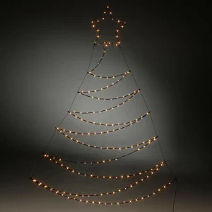Deko-Licht | Weihnachtsbeleuchtung^DecoWoerner LED Rahmenbeleuchtung Metall Tanne 200 X 117 X 150 Cm schwarz