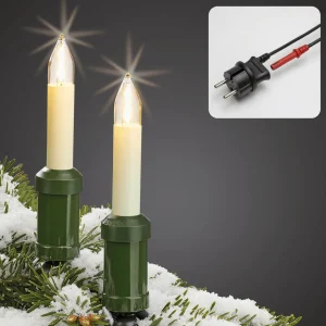 Deko-Licht | Künstliche Weihnachtsbäume^DecoWoerner LED Weihnachtsbaumkerzen Mit Filamentfaden 22 M grün