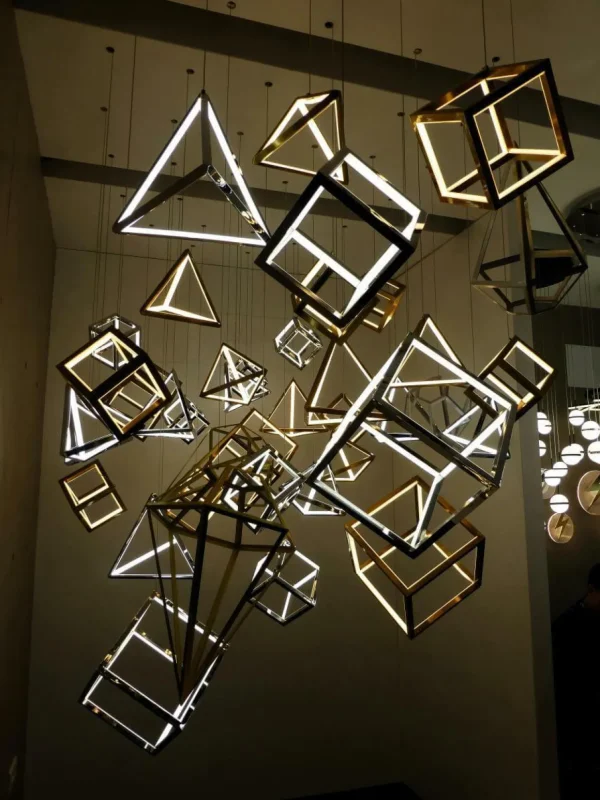 Deko-Licht^DecoWoerner LED Würfel Dimmbar, 20 X 20 Cm silber