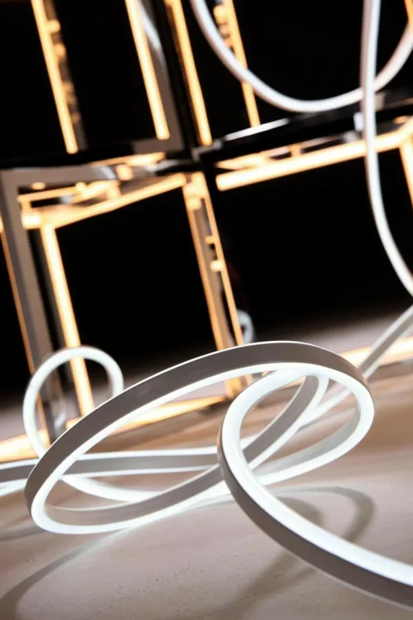 Deko-Licht^DecoWoerner LED Würfel Dimmbar, 20 X 20 Cm silber