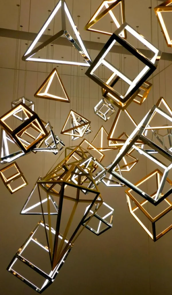 Deko-Licht^DecoWoerner LED Würfel Dimmbar, 20 X 20 Cm silber