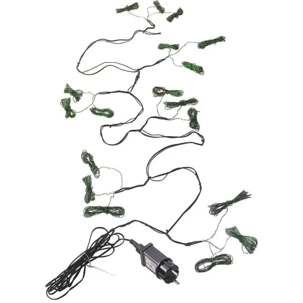 Weihnachtsbeleuchtung^DecoWoerner LED-Draht-Lichterkette Für Außen grün