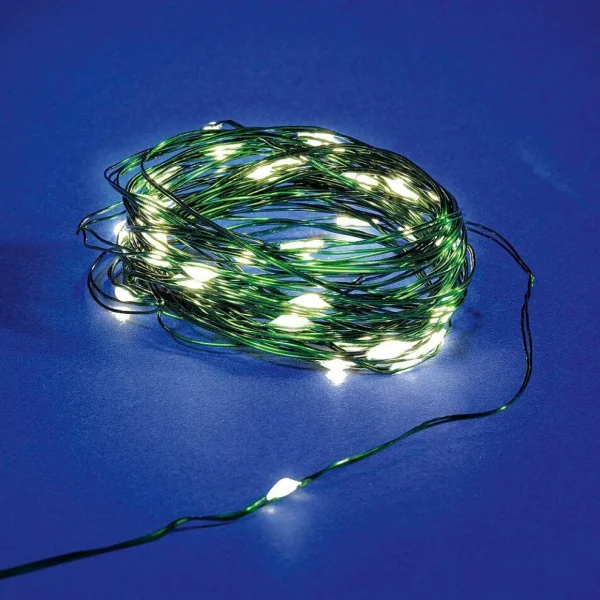 Weihnachtsbeleuchtung^DecoWoerner LED-Draht-Lichterkette Für Außen grün