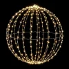 Weihnachtsbeleuchtung^DecoWoerner LED-Leuchtkugel Für Außen, 50 Cm Ø silber