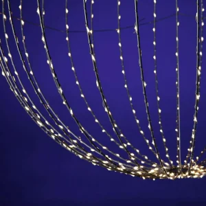 Xxl Weihnachtsdeko | Weihnachtsbeleuchtung^DecoWoerner LED-Leuchtkugel Für Außen, 80 Cm Ø silber