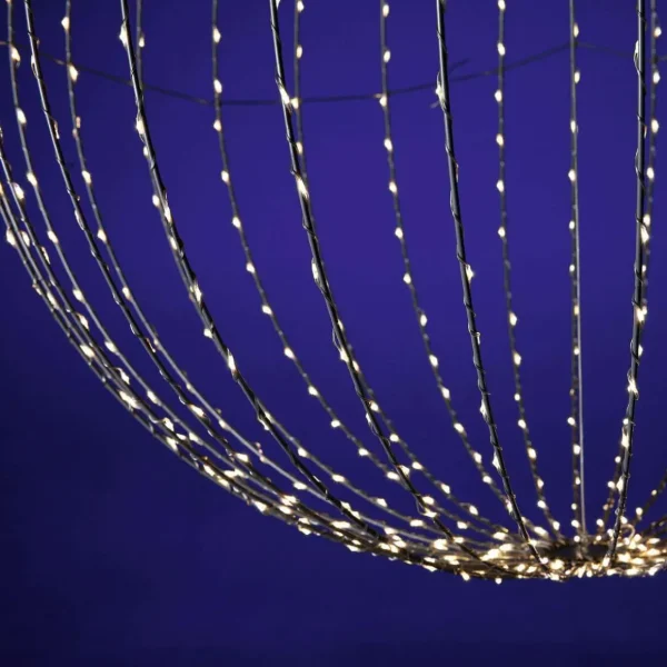 Xxl Weihnachtsdeko | Weihnachtsbeleuchtung^DecoWoerner LED-Leuchtkugel Für Außen, 80 Cm Ø silber
