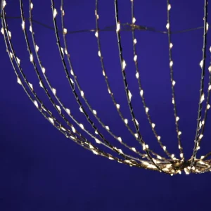 Weihnachtsbeleuchtung^DecoWoerner LED-Leuchtkugel Für Außen, 50 Cm Ø silber