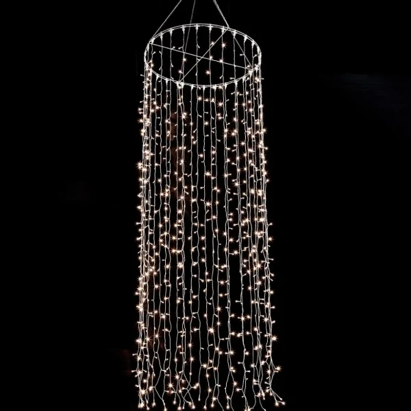 Weihnachtsbeleuchtung^DecoWoerner LED-Lichterketten-Hänger Für Innen, 300 Cm transparent