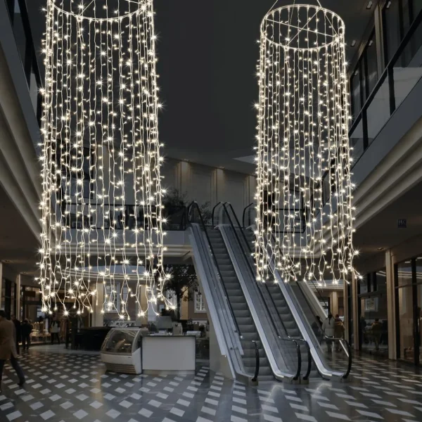 Weihnachtsbeleuchtung^DecoWoerner LED-Lichterketten-Hänger Für Innen, 300 Cm transparent