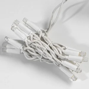 Weihnachtsbeleuchtung^DecoWoerner LED-Profi-Iciclelichtsystem IP67, 114 LED, 300 X 50 Cm, Ohne Kabel weiß