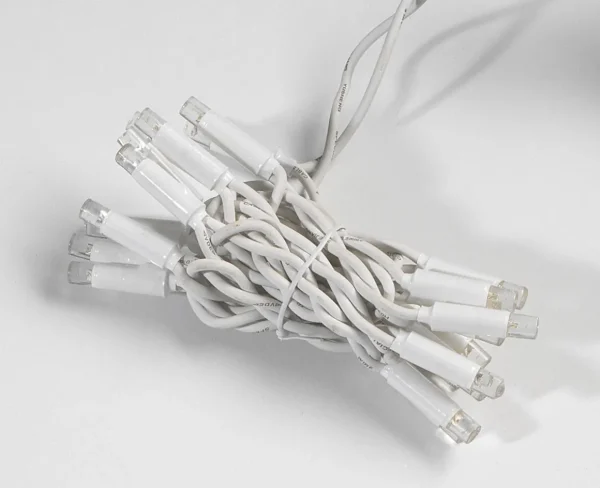 Weihnachtsbeleuchtung^DecoWoerner LED-Profi-Iciclelichtsystem IP67, 114 LED, 300 X 50 Cm, Ohne Kabel weiß