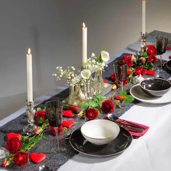 Deko-Licht^DecoWoerner LED-Wachs Tafel-Kerzen 24,5 Cm, 2er Set weiß