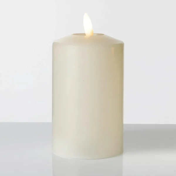 Deko-Licht | Weihnachtsfiguren^DecoWoerner LED-Wachskerze 7,5 X 14,5 Cm weiß
