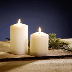 Deko-Licht | Weihnachtsfiguren^DecoWoerner LED-Wachskerze 7,5 X 11,5 Cm weiß