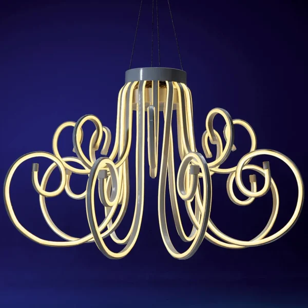 Weihnachtsbeleuchtung^DecoWoerner Leuchter Aus Neon Lichtschlauch, 41 Cm Lang weiß