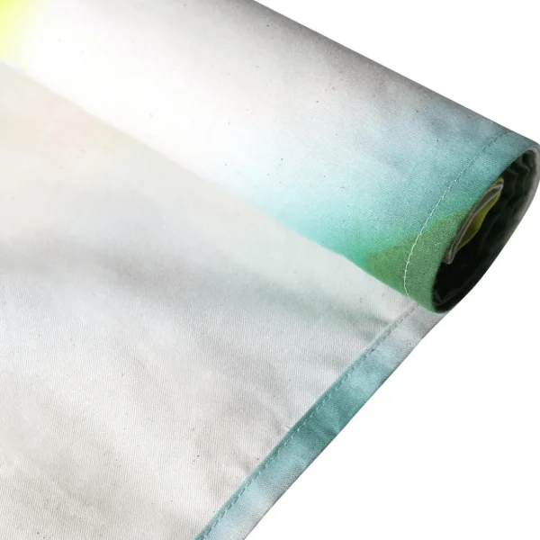 Sommer-Banner | Frühlingsbanner^DecoWoerner Lichtechter Naturfaser-Stoffbanner "Frühlingsgras" Aus Baumwolle 100 X 200 Cm grün