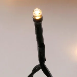 Weihnachtsbeleuchtung^DecoWoerner Lichterkette Grün 9 M, 120 LED Warm-weiß IP44