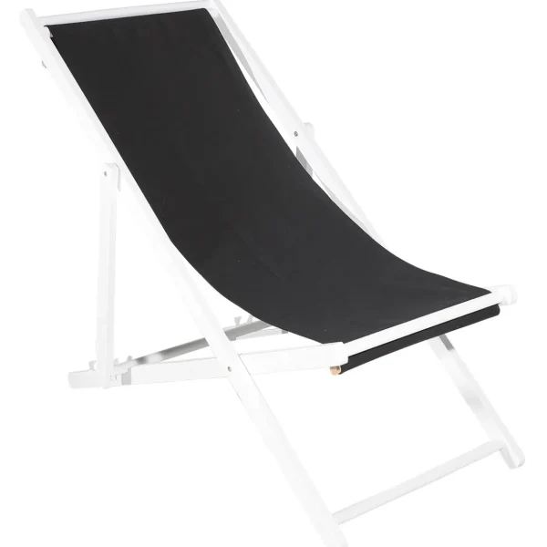 Warenpräsentation | Sommerdeko^DecoWoerner Liegestuhl , 110 Cm Lang schwarz