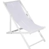 Warenpräsentation | Sommerdeko^DecoWoerner Liegestuhl , 110 Cm Lang weiß