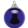 Weihnachtskugeln^DecoWoerner Lila, Glänzende Weihnachtskugeln Aus Schwer Entflammbarem Kunststoff, 6 Cm Ø – 24 Stück violett