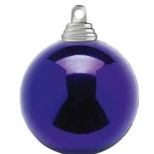 Weihnachtskugeln^DecoWoerner Lila, Glänzende Weihnachtskugeln Aus Schwer Entflammbarem Kunststoff, 6 Cm Ø – 24 Stück violett