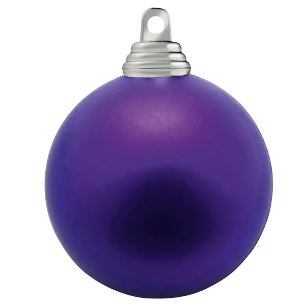 Weihnachtskugeln^DecoWoerner Lila, Matte Weihnachtskugeln Aus Schwer Entflammbarem Kunststoff, 6 Cm Ø – 24 Stück violett