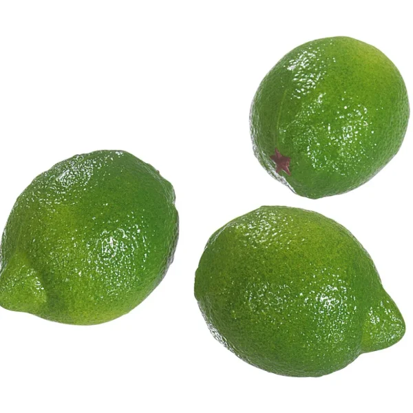 Obst & Früchte^DecoWoerner Limetten Lebensmittel-Attrappe, 3 Stück grün