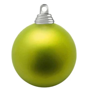 Weihnachtskugeln^DecoWoerner Limettene, Matte Weihnachtskugeln Aus Schwer Entflammbarem Kunststoff, 6 Cm Ø – 24 Stück grün