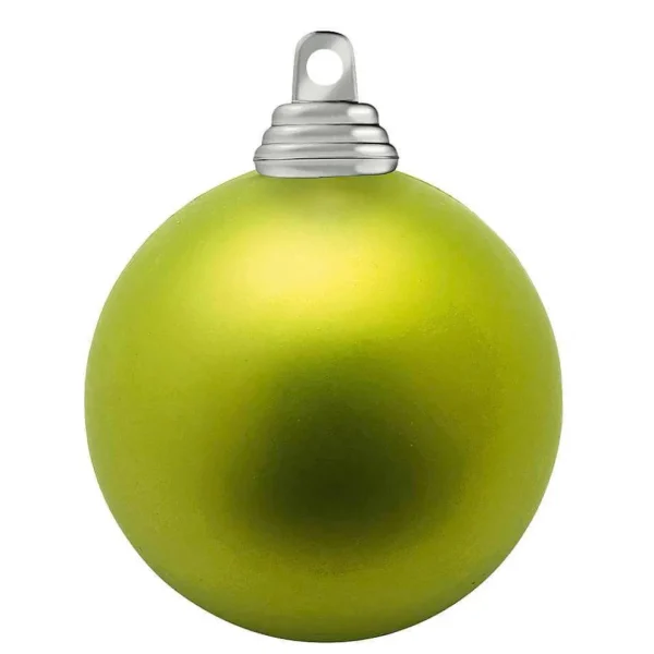 Weihnachtskugeln^DecoWoerner Limettene, Matte Weihnachtskugeln Aus Schwer Entflammbarem Kunststoff, 6 Cm Ø – 24 Stück grün