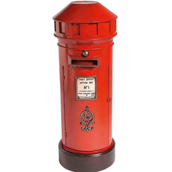 Xxl Weihnachtsdeko^DecoWoerner Londoner Briefkasten, 100 Cm Hoch mehrfarbig