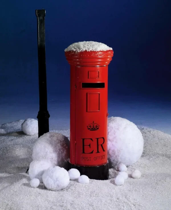 Xxl Weihnachtsdeko^DecoWoerner Londoner Briefkasten, 100 Cm Hoch mehrfarbig