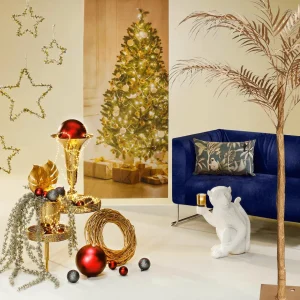 Winterdeko | Hängepflanzen^DecoWoerner Lärchenhänger Beeist 122 Cm grün