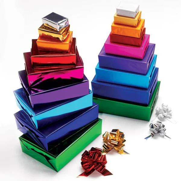 Geschenkfolie | Lack- Dekor- & Stanzoptikfolien^DecoWoerner Lumifol-Metallicfolie Matt 10 M, rot