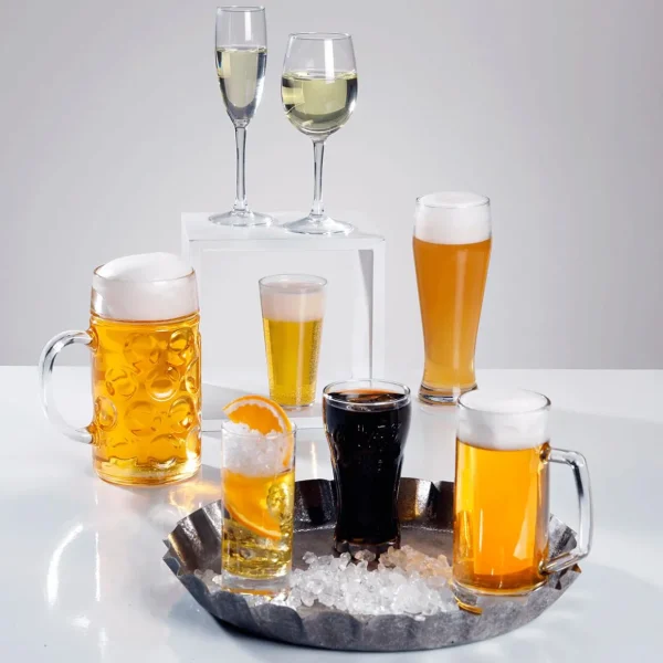 Getränke^DecoWoerner Maßkrug 1 Liter Lebensmittel-Attrappe 20 Cm gelb